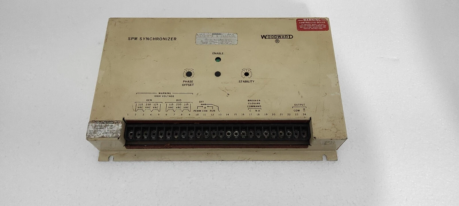 Woodward SPM Synchronizer Governor 8272-273 B / 8272 273 B